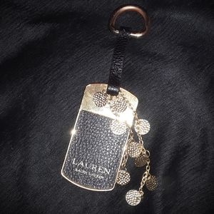 Ralph Lauren black & gold keychain